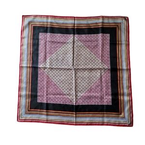 Vintage 1977 Totes Women's Multi Color Geometric Water Repellent Rain Scarf